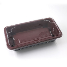 Food grade disposable plastic sushi box packaging cake box with clear lid